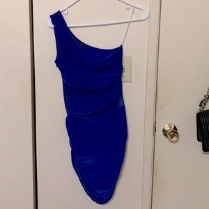 Blue One Shoulder Dress size S